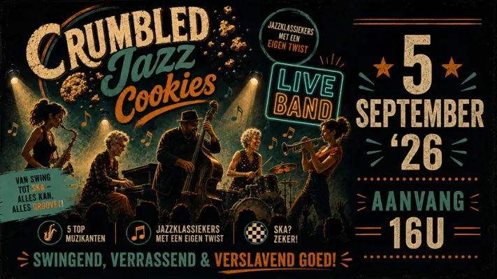 Crumbled Jazz Cookies bij Cafe ’t Haantje